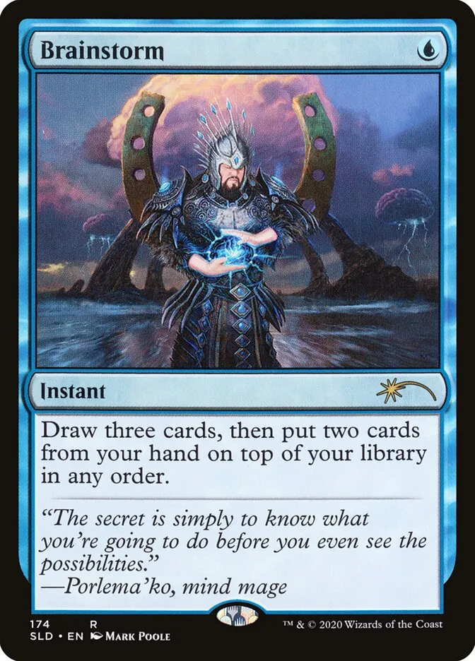 2019 Secret Lair Drop Brainstorm #174 rare card image