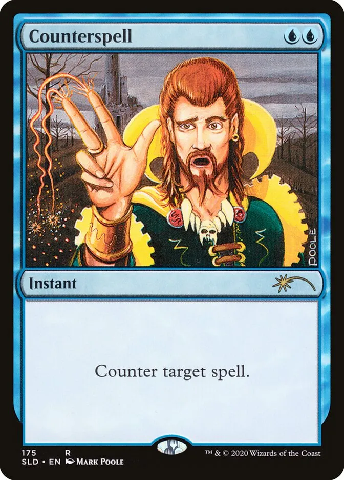2019 Secret Lair Drop Counterspell #175 rare card image