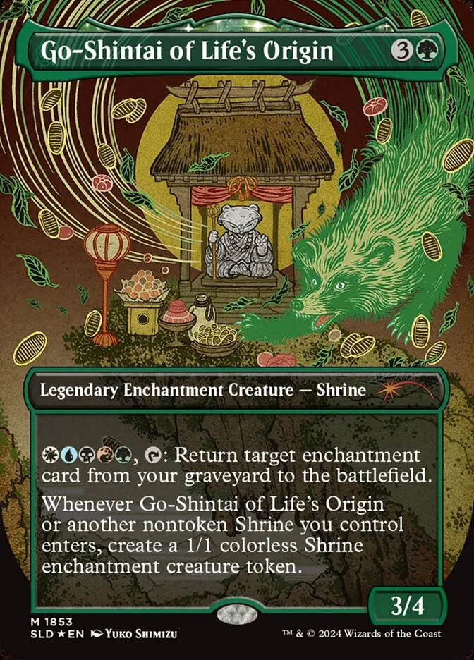 2019 Secret Lair Drop Go-Shintai of Life's Origin #1853 mythic card image