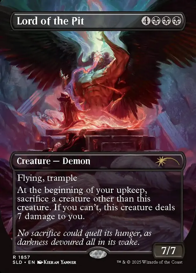 2019 Secret Lair Drop Lord of the Pit #1857 rare card image