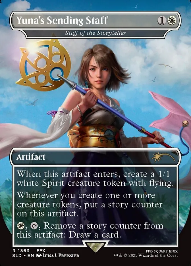 2019 Secret Lair Drop Staff of the Storyteller #1863 rare card image