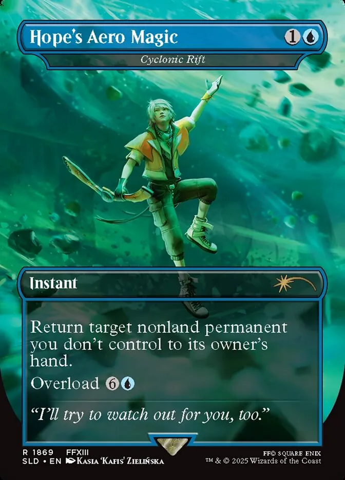 2019 Secret Lair Drop Cyclonic Rift #1869 rare card image
