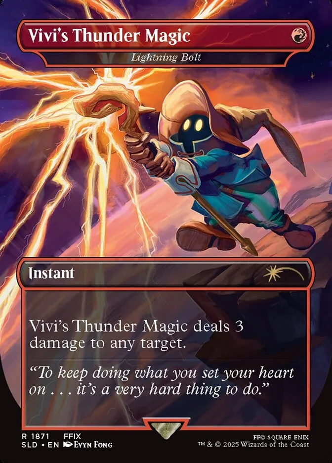 2019 Secret Lair Drop Lightning Bolt #1871 rare card image