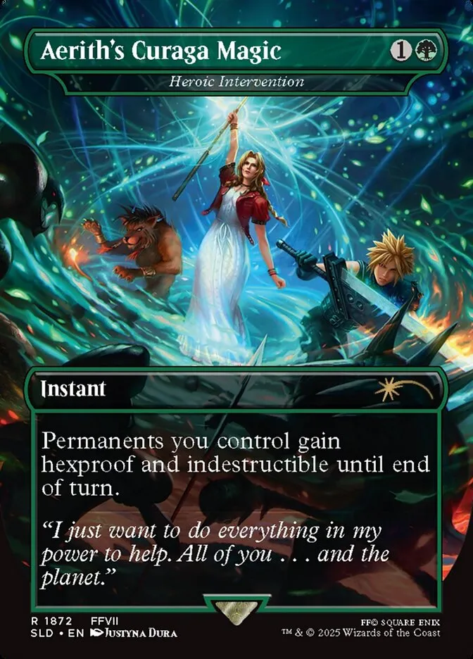 2019 Secret Lair Drop Heroic Intervention #1872 rare card image