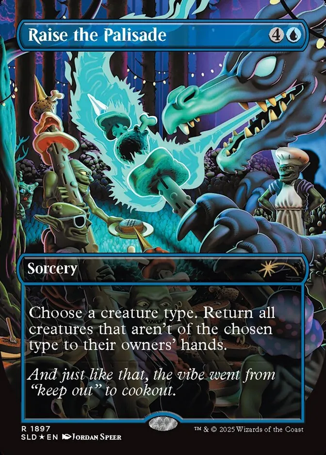 2019 Secret Lair Drop Raise the Palisade #1897 rare card image