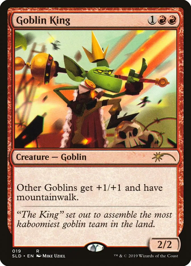 2019 Secret Lair Drop Goblin King rare #19 rare card image