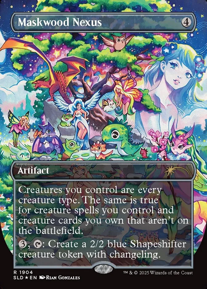 2019 Secret Lair Drop Maskwood Nexus #1904 rare card image
