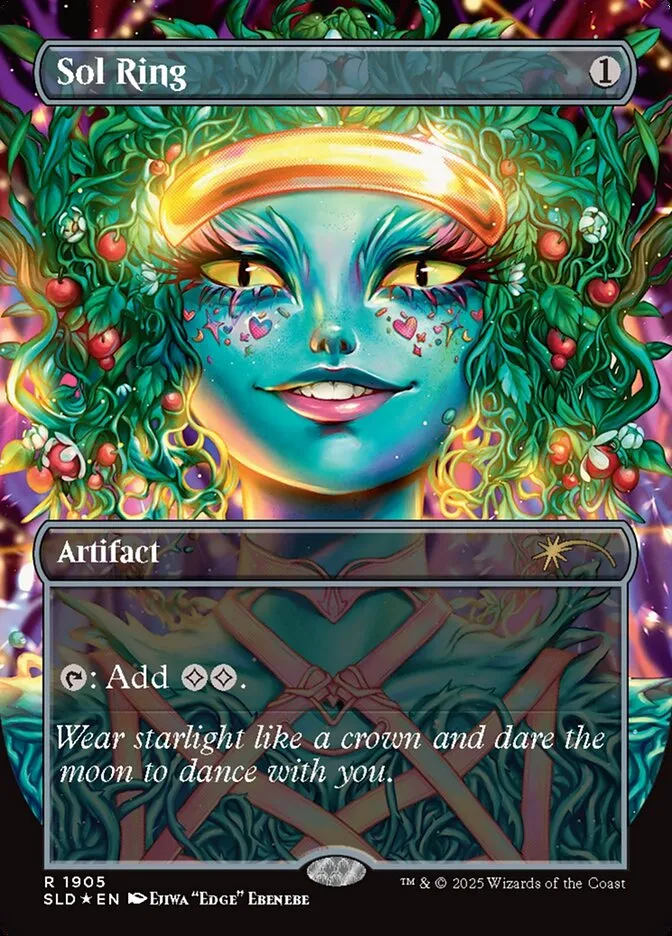 2019 Secret Lair Drop Sol Ring [Double Rainbow Foil] rare #1905 rare card image