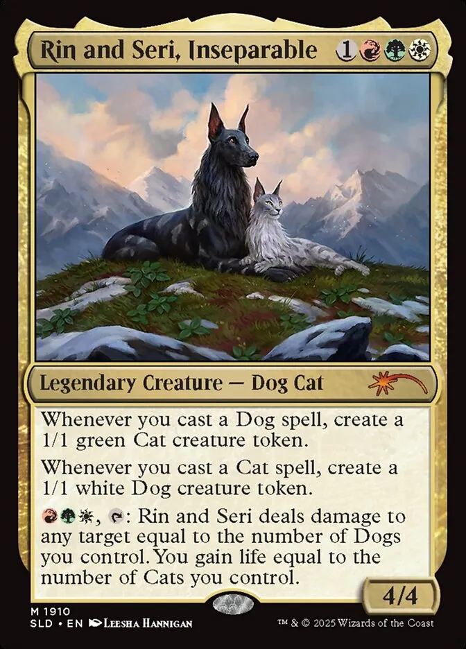 2019 Secret Lair Drop Rin and Seri, Inseparable #1910 mythic card image