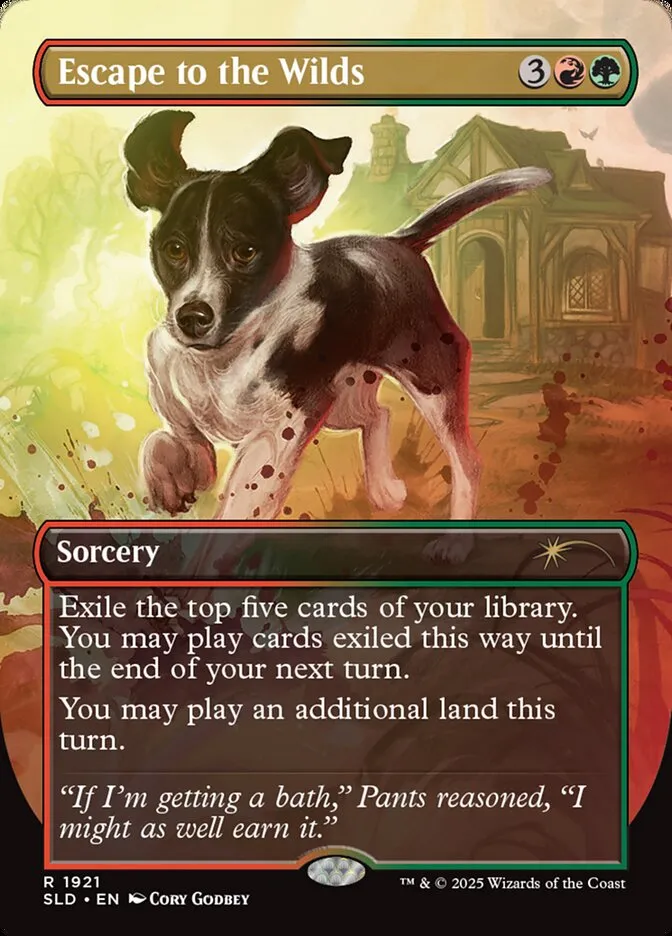 2019 Secret Lair Drop Escape to the Wilds #1921 rare card image