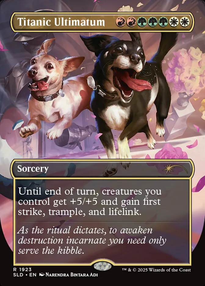 2019 Secret Lair Drop Titanic Ultimatum #1923 rare card image