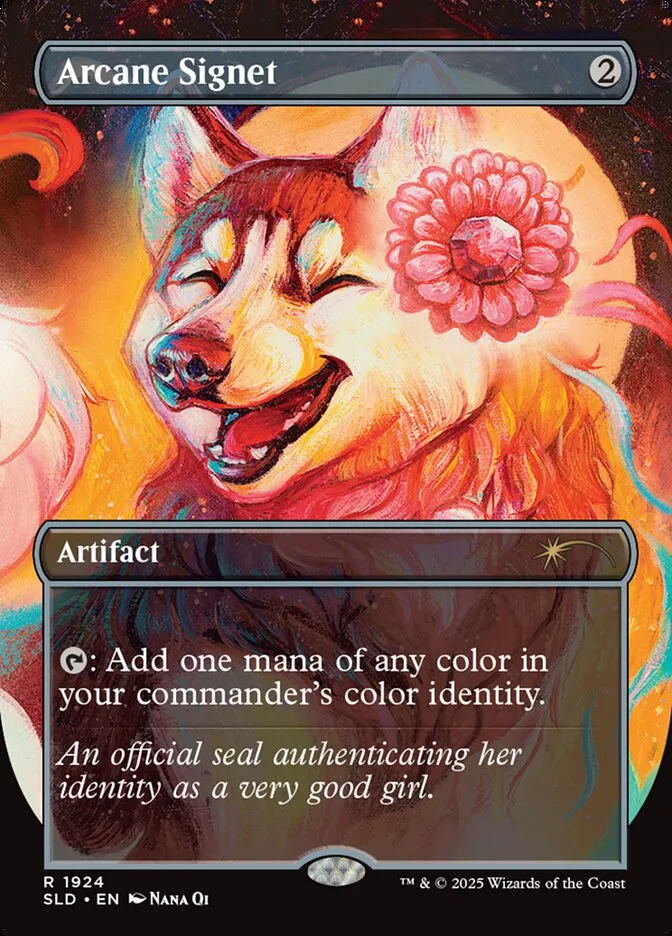 2019 Secret Lair Drop Arcane Signet #1924 rare card image