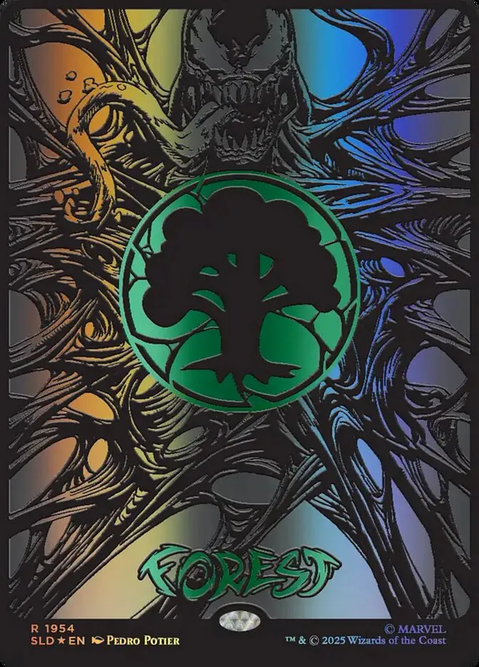 2019 Secret Lair Drop Forest #1954 rare card image