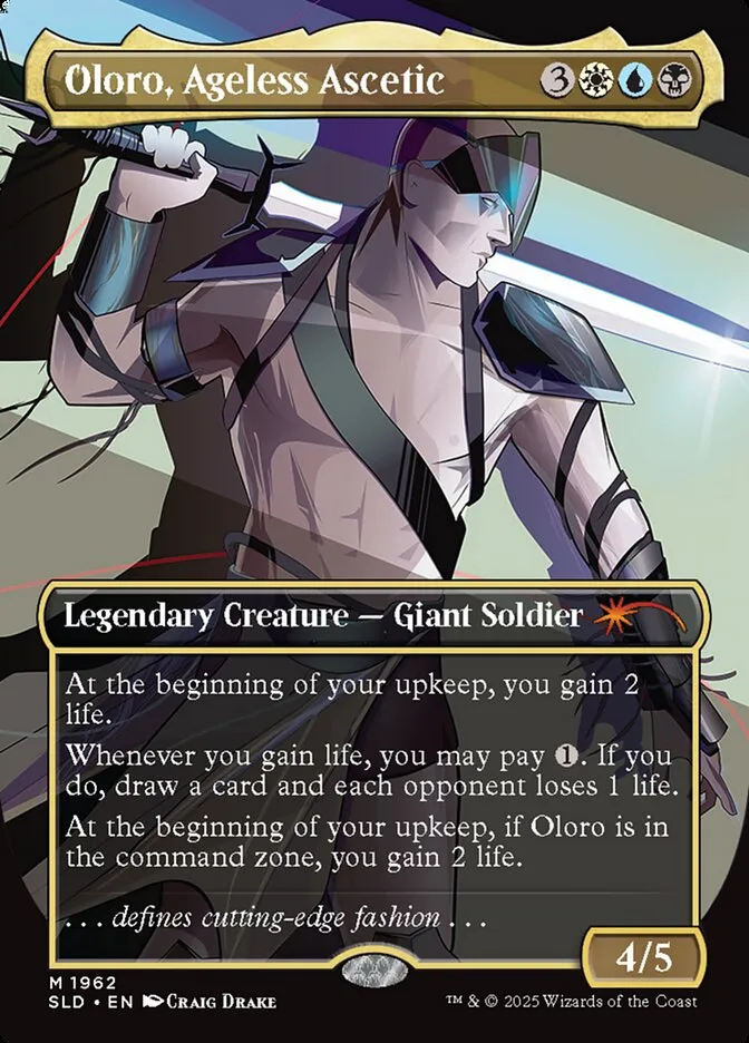 2019 Secret Lair Drop Oloro, Ageless Ascetic #1962 mythic card image