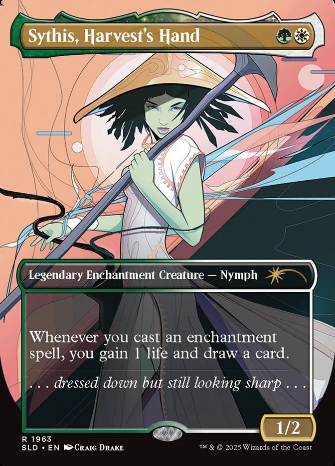 2019 Secret Lair Drop Sythis, Harvest's Hand #1963 rare card image