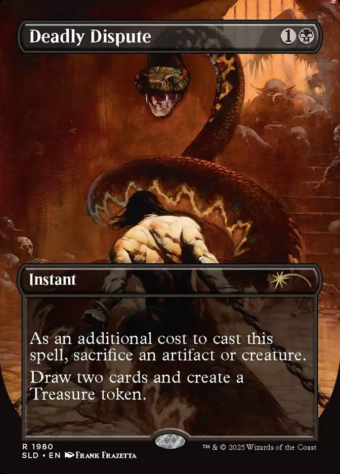 2019 Secret Lair Drop Deadly Dispute #1980 rare card image