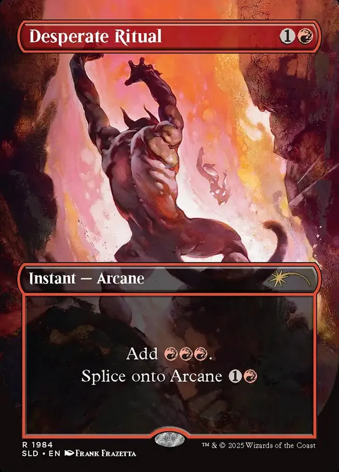 2019 Secret Lair Drop Desperate Ritual #1984 rare card image