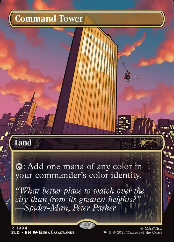 2019 Secret Lair Drop Command Tower rare #1994 rare card image