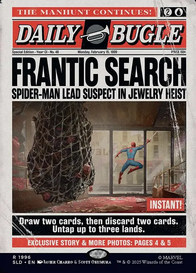 2019 Secret Lair Drop Frantic Search #1996 rare card image