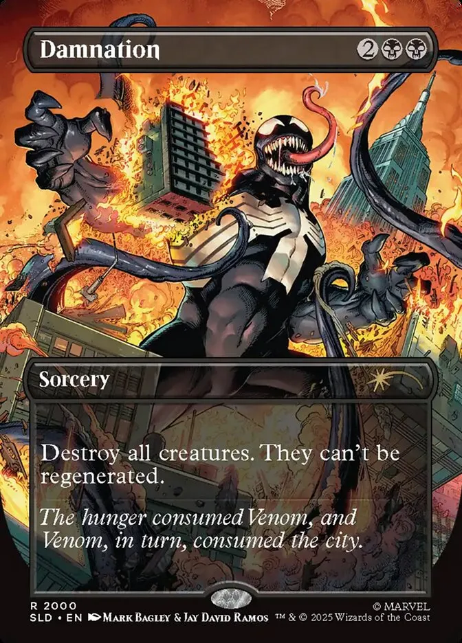 2019 Secret Lair Drop Damnation #2000 rare card image