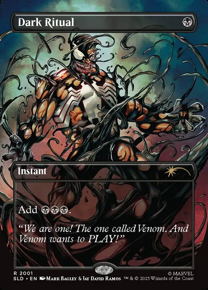 2019 Secret Lair Drop Dark Ritual #2001 rare card image