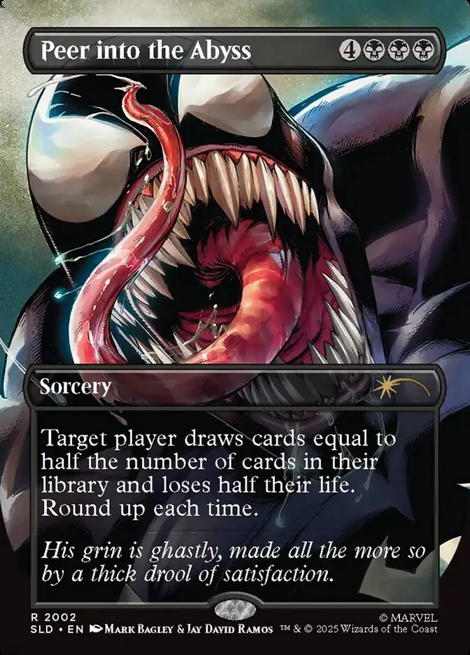 2019 Secret Lair Drop Peer into the Abyss #2002 rare card image