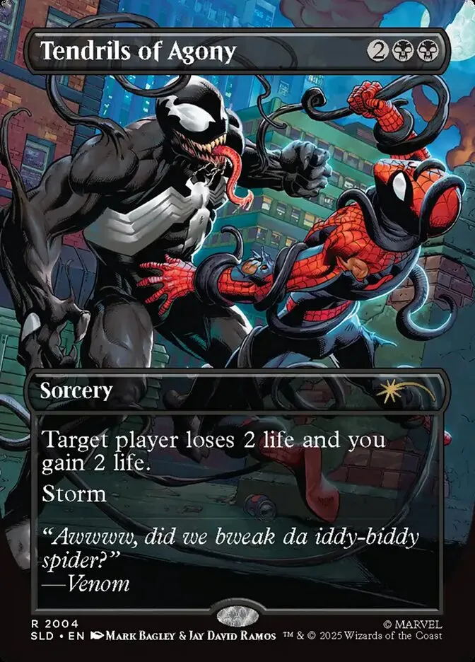 2019 Secret Lair Drop Tendrils of Agony #2004 rare card image