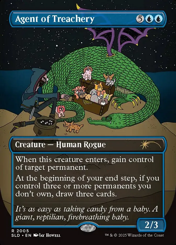2019 Secret Lair Drop Agent of Treachery #2005 rare card image