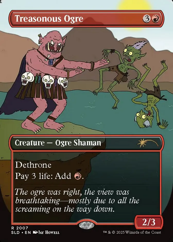 2019 Secret Lair Drop Treasonous Ogre #2007 rare card image