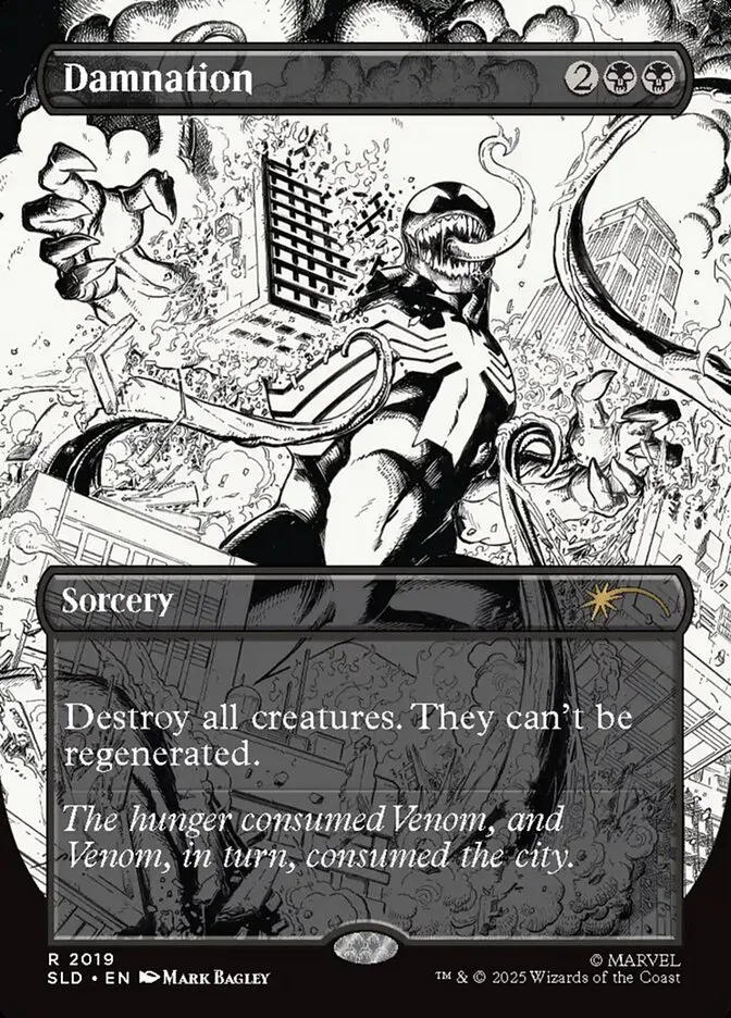 2019 Secret Lair Drop Damnation #2019 rare card image