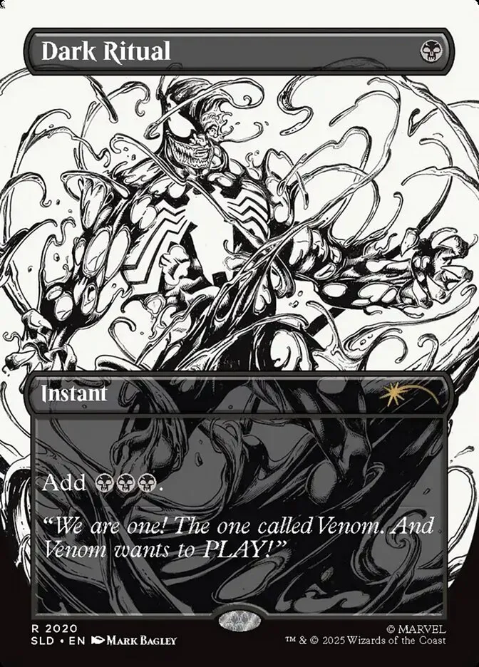 2019 Secret Lair Drop Dark Ritual #2020 rare card image