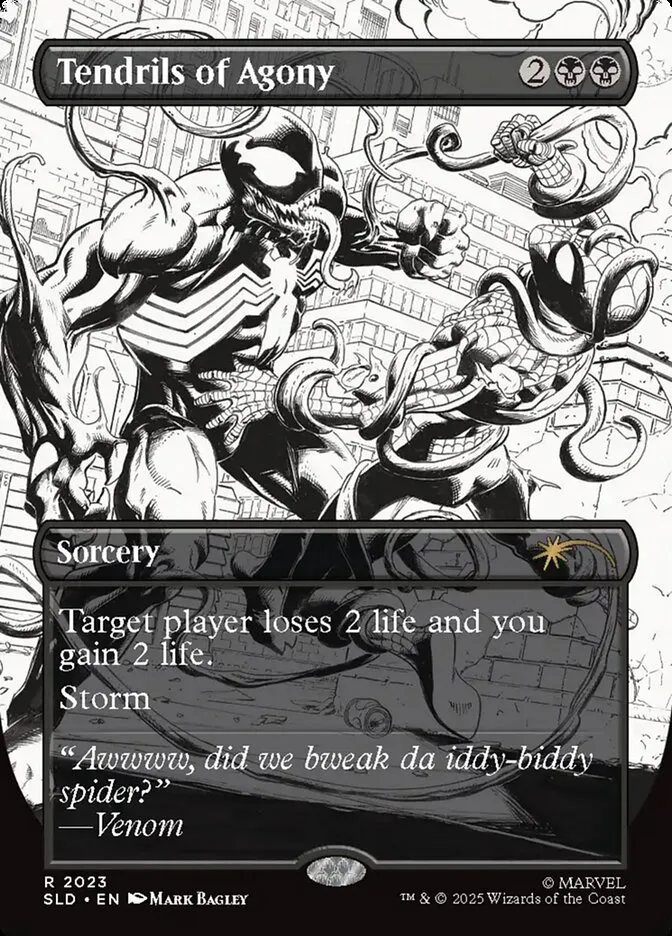2019 Secret Lair Drop Tendrils of Agony #2023 rare card image