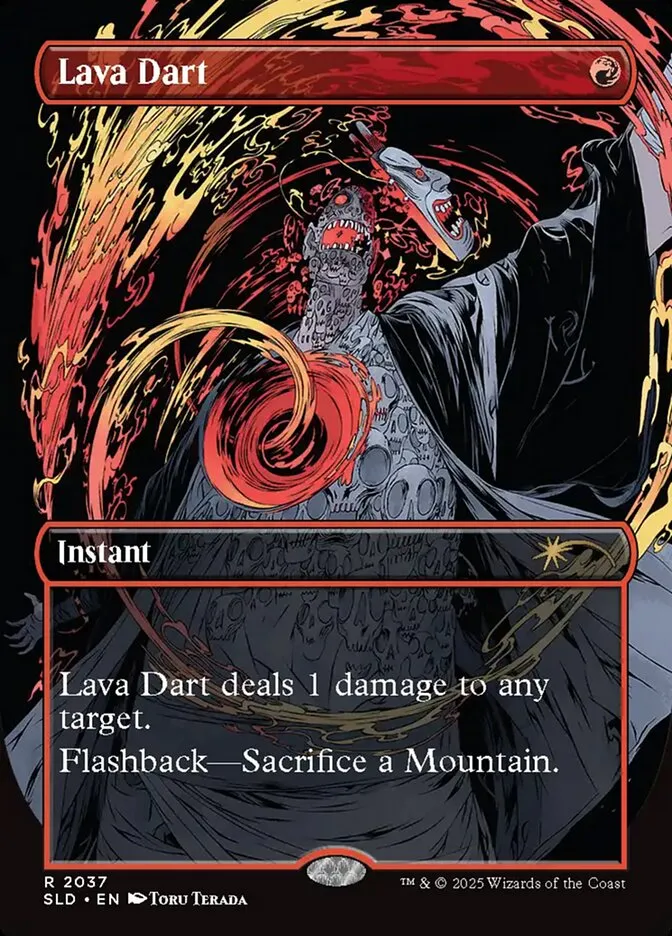 2019 Secret Lair Drop Lava Dart #2037 rare card image