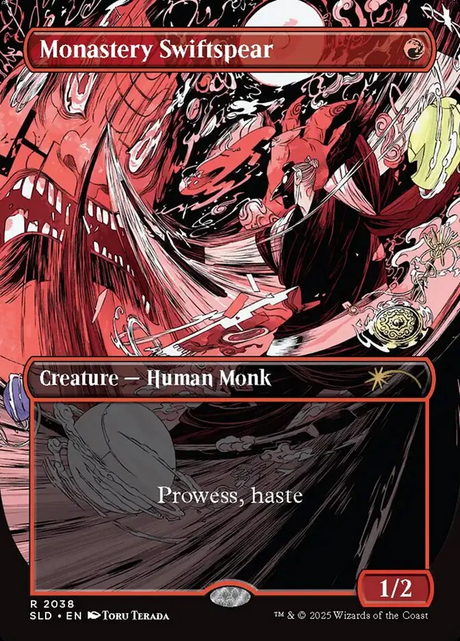2019 Secret Lair Drop Monastery Swiftspear #2038 rare card image