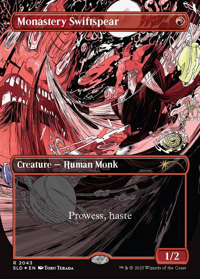 2019 Secret Lair Drop Monastery Swiftspear #2043 rare card image