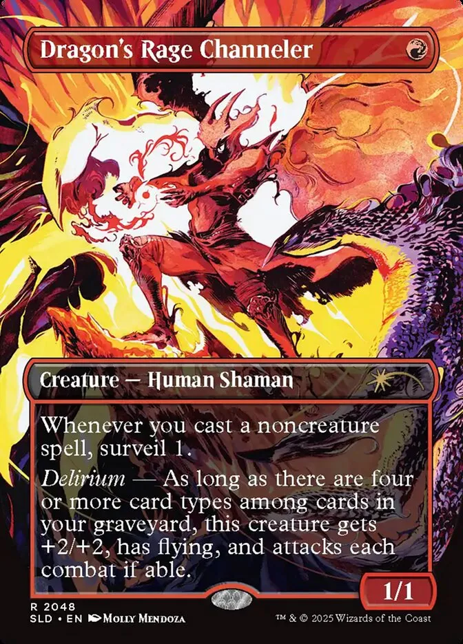 2019 Secret Lair Drop Dragon's Rage Channeler #2048 rare card image