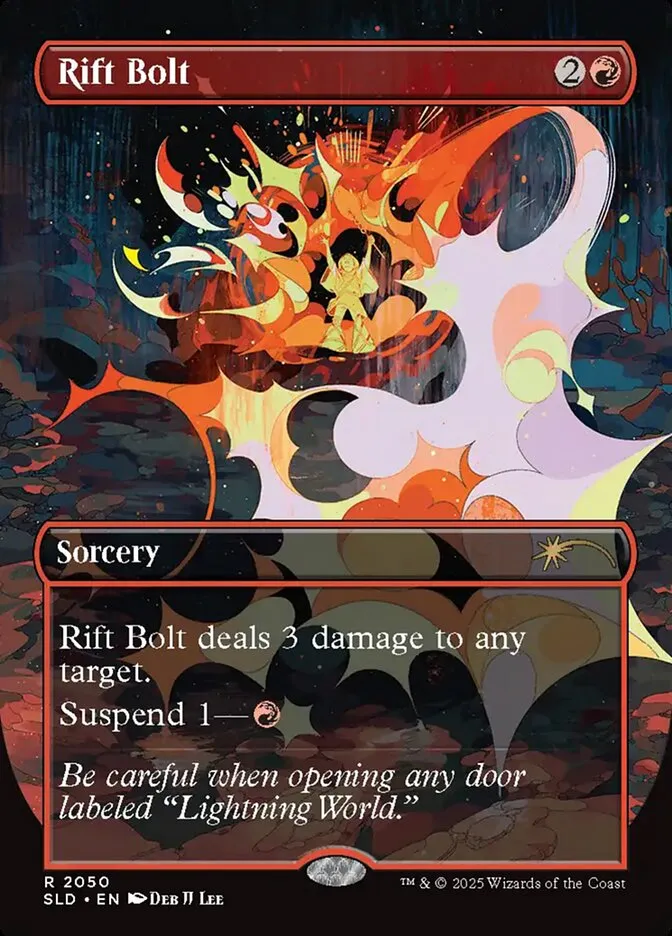 2019 Secret Lair Drop Rift Bolt #2050 rare card image