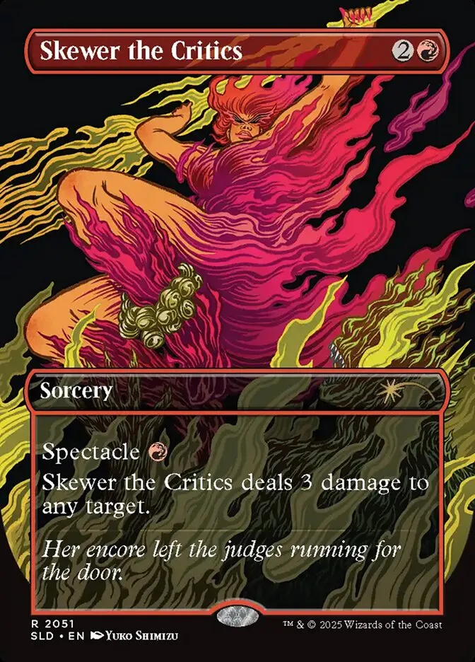 2019 Secret Lair Drop Skewer the Critics #2051 rare card image