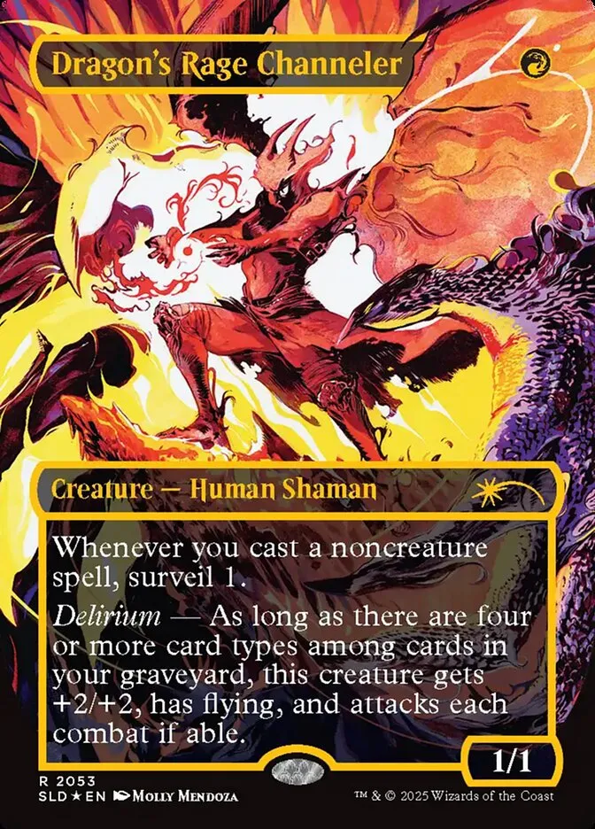2019 Secret Lair Drop Dragon's Rage Channeler #2053 rare card image