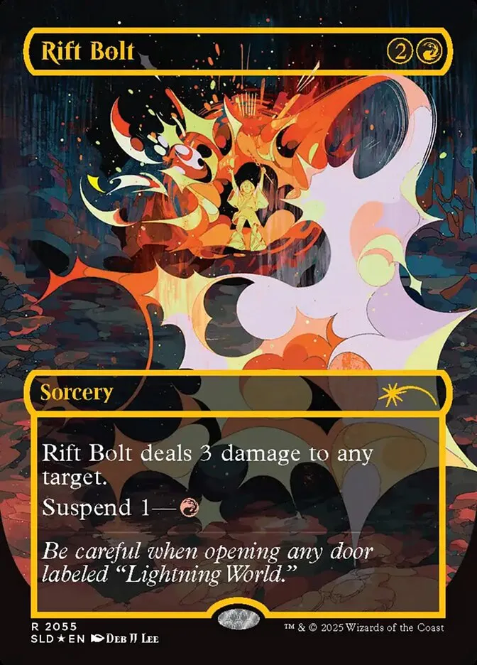2019 Secret Lair Drop Rift Bolt #2055 rare card image