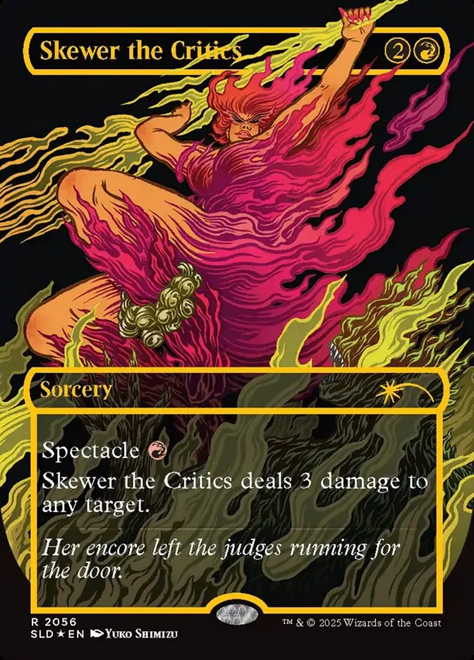 2019 Secret Lair Drop Skewer the Critics #2056 rare card image