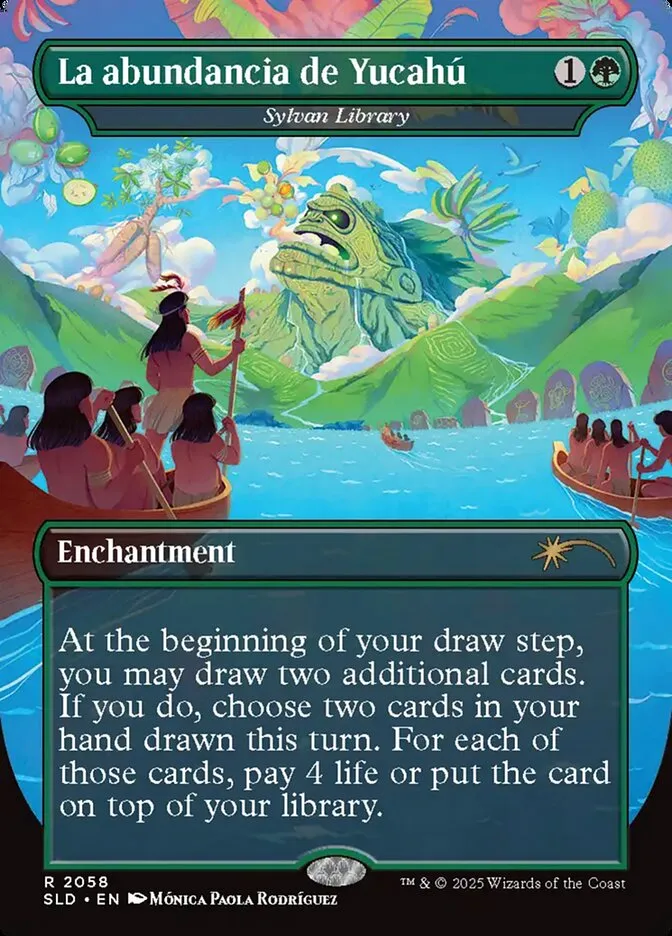 2019 Secret Lair Drop Sylvan Library #2058 rare card image