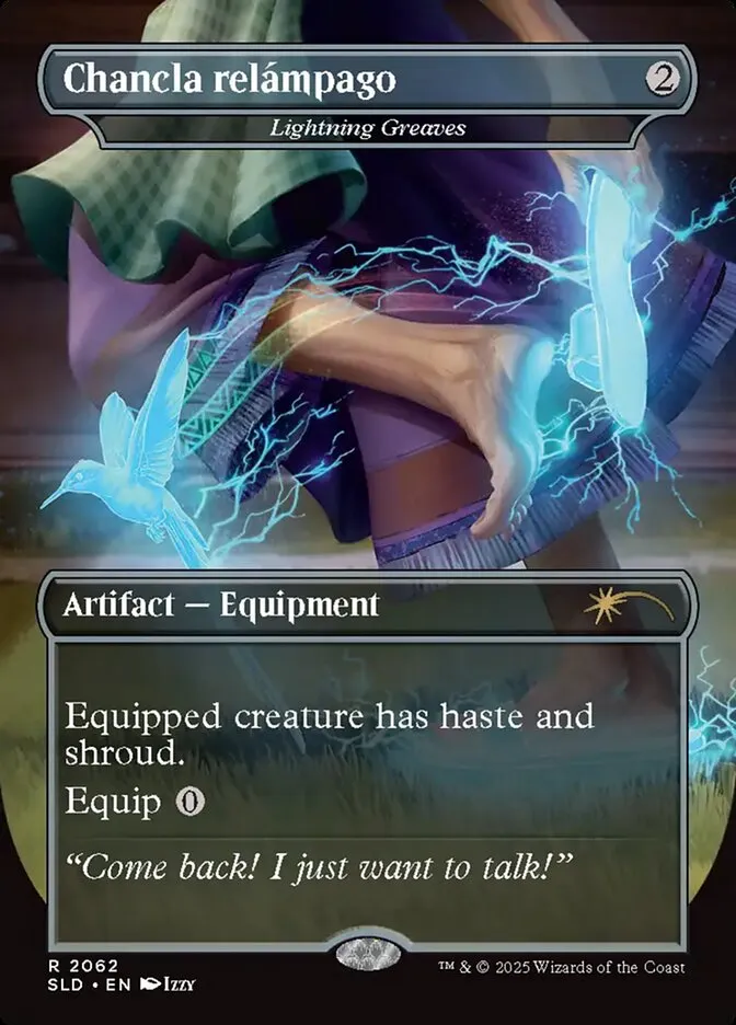 2019 Secret Lair Drop Lightning Greaves #2062 rare card image