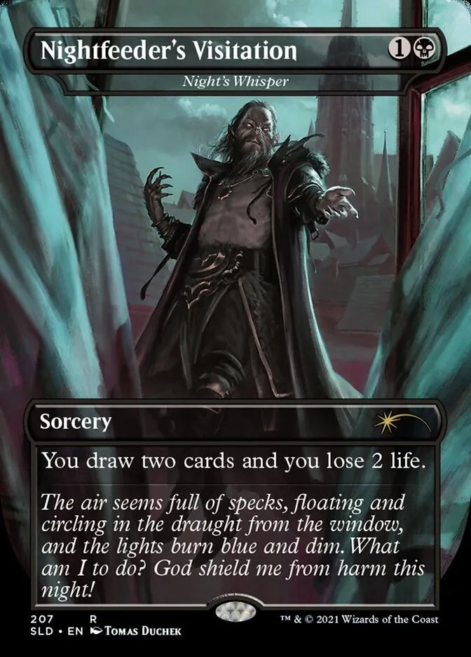 2019 Secret Lair Drop Night's Whisper #207 rare card image