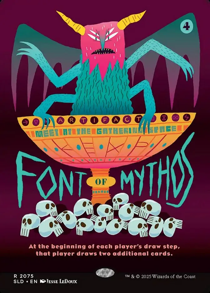 2019 Secret Lair Drop Font of Mythos #2075 rare card image