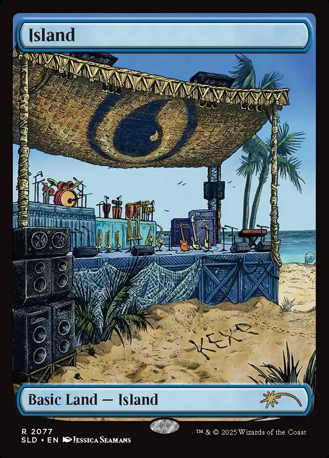 2019 Secret Lair Drop Island #2077 rare card image