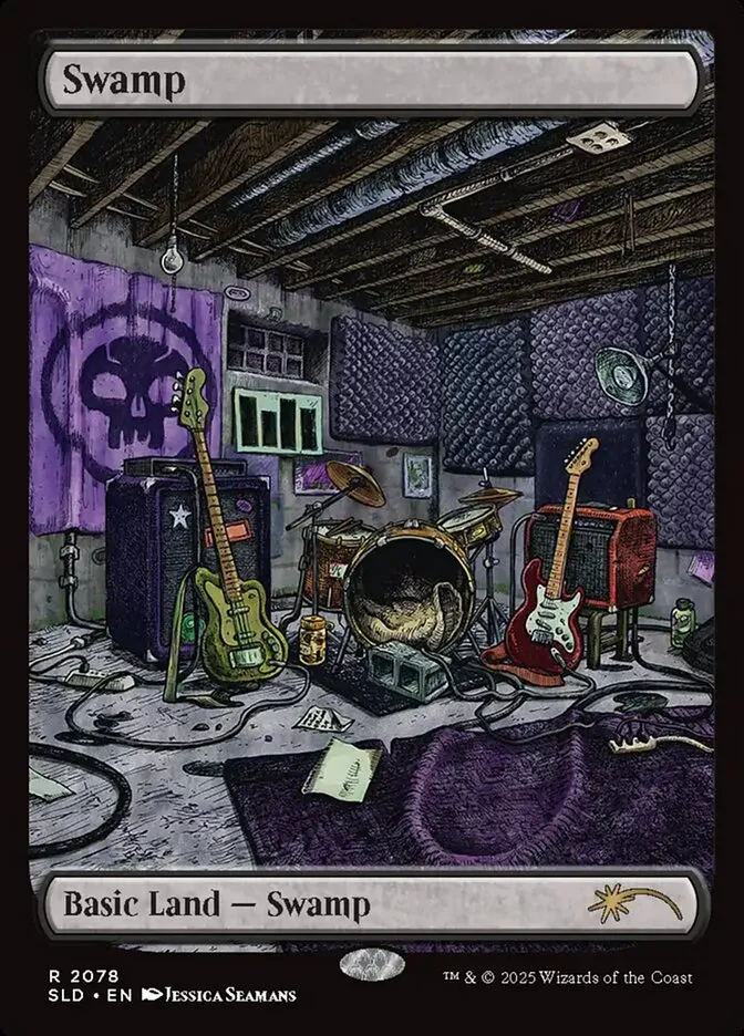 2019 Secret Lair Drop Swamp #2078 rare card image