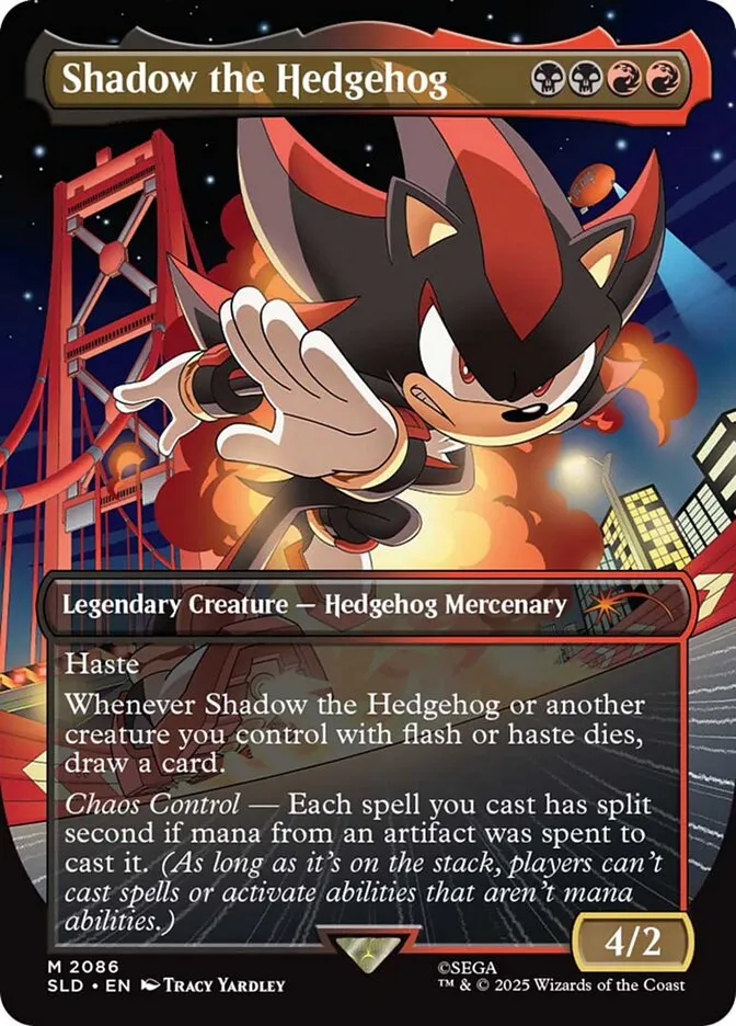 2019 Secret Lair Drop Shadow the Hedgehog #2086 mythic card image