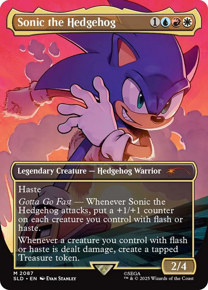 2019 Secret Lair Drop Sonic the Hedgehog #2087 mythic card image