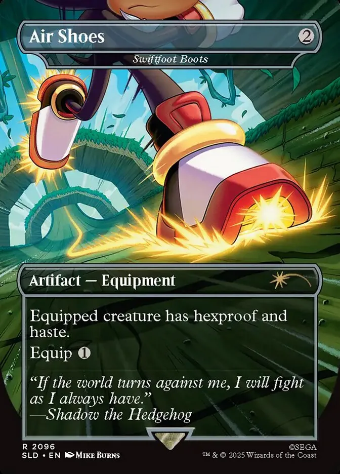 2019 Secret Lair Drop Swiftfoot Boots #2096 rare card image